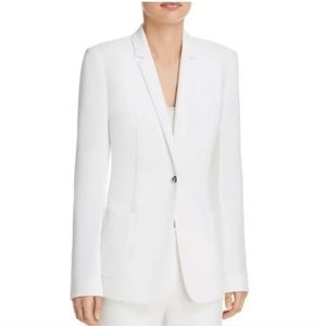 Elie Tahari Women's White Blazer Dressy One Button NWT $398.00  Size XS 2